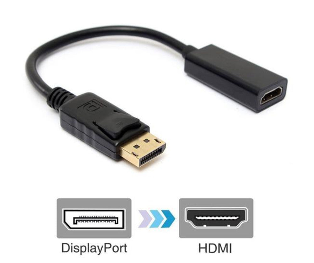 Convertisseur adaptateur DisplayPort mâle vers HDMI femelle Convertisseur adaptateur DisplayPort mâle vers HDMI femelle